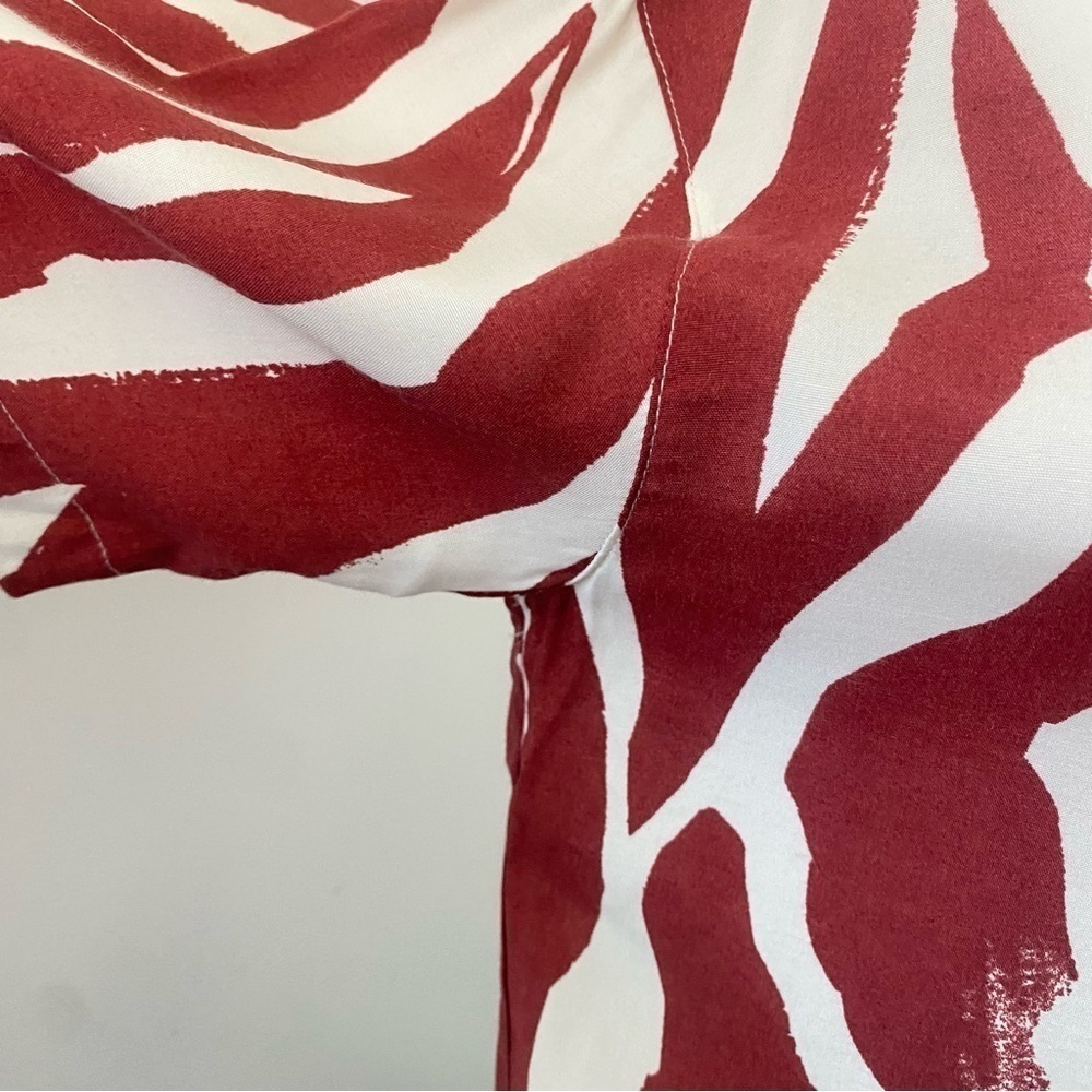 Anine Bing Benji Zebra Print Button Down Short Sl… - image 8